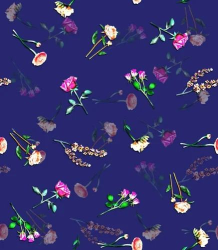 Printed Japan Satin Fabric