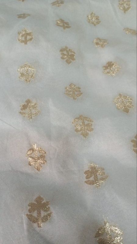 Silk Cotton Dyeable Fancy Chanderi Fabric, For Ethnic Wear/dresses
