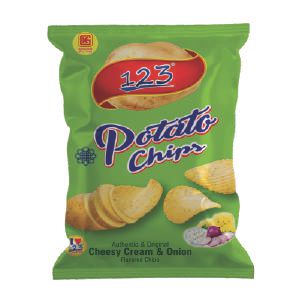 Cream and Onion Potato Chips