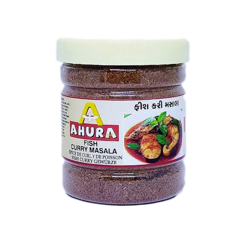 Ahura Natural fish curry masala, Packaging Type : Plastic Container