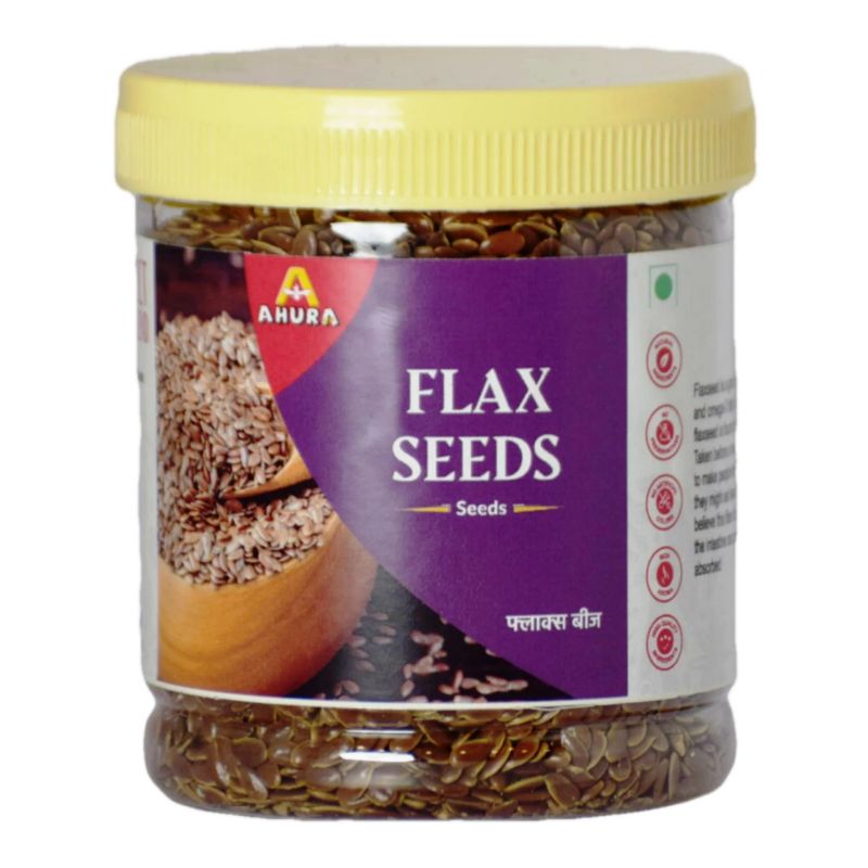 Ahura Natural Flax Seeds, Packaging Size : 100gm