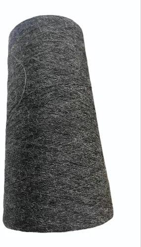 Dark Grey Recycled Cotton Yarn, for Knitting, Embroidery, Sewing, Packaging Type : Roll