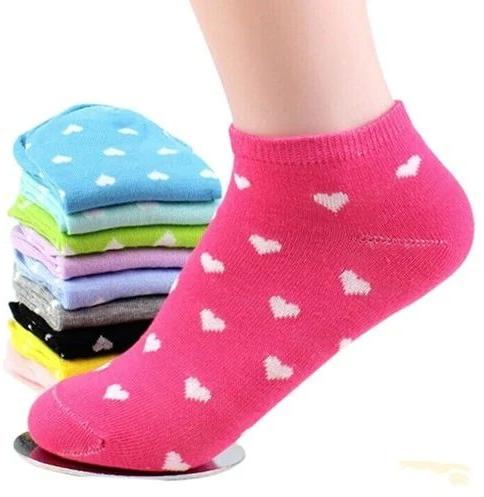 Cotton Ladies Printed Ankle Socks, Feature : Comfortable, Easily Washable