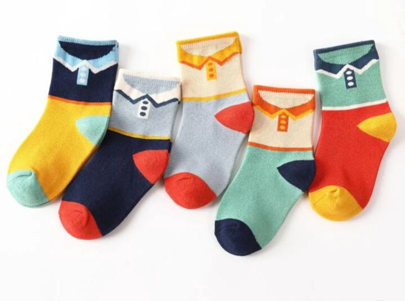 Cotton Multicolor Kids Socks, Size : Free Size