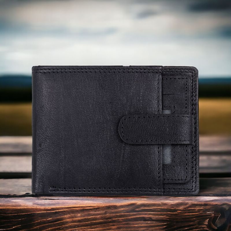 Plain 0.50 Leather Wallet, For Keeping, Id Proof, Gifting, Credit Card, Cash, Personal Use, 15 Slot