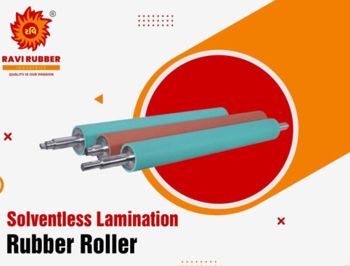 Orange Round Neoprene Rubber Roller, for Packaging