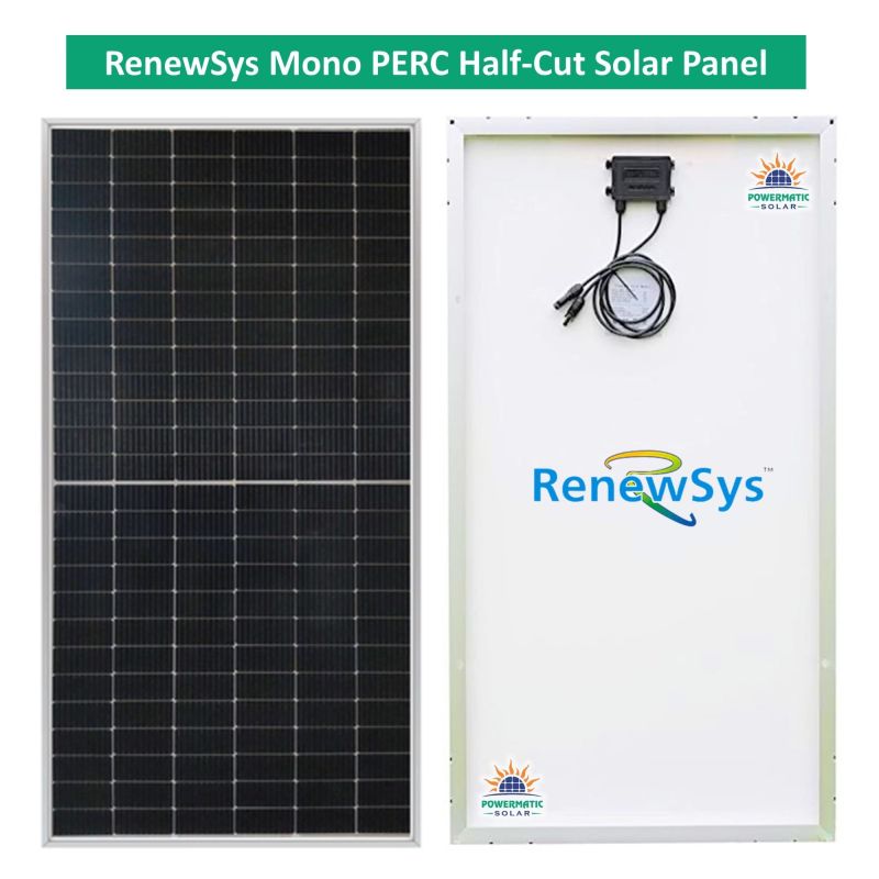 Automatic Renewsys Mono Half Cut Solar Panel, for Industrial, Toproof