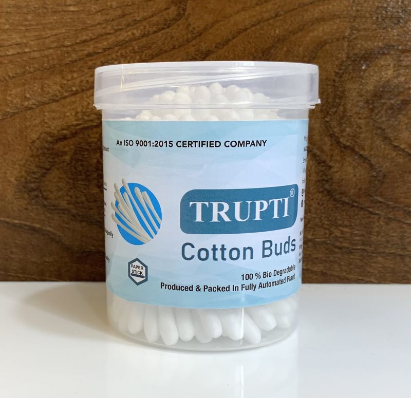 White Cotton Buds, for Ear Cleaning, Packaging Type : Plastic Box