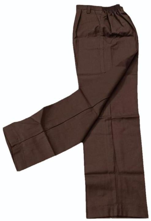 Boys Brown School Uniform Pant, Age Group : All Age Group