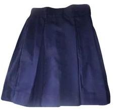 Girls Navy Blue School Skirt, Size : All Sizes