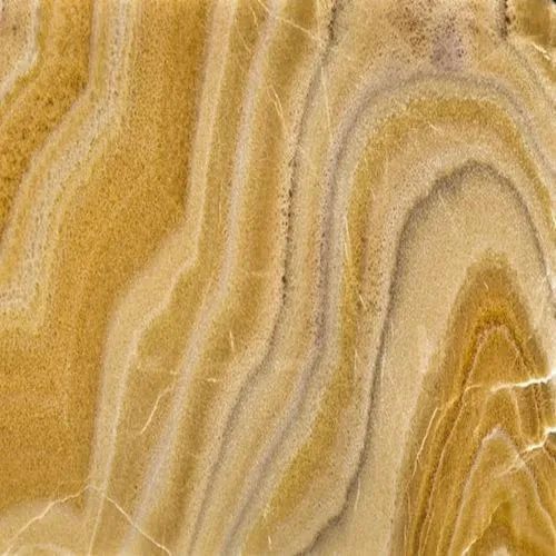 Brown Rectangular Polished Onyx Marble Slabs, for Flooring, Size : Multisizes