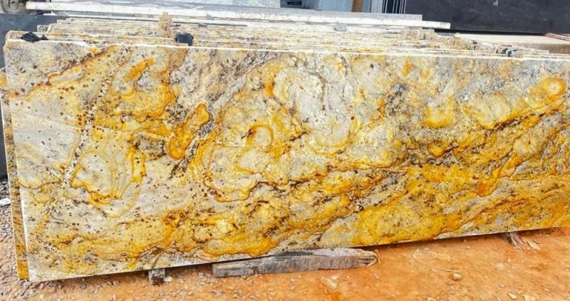 River Gold Granite Slabs, Size : Multisizes