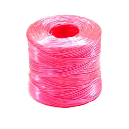 Plain Pink Plastic Twine, Length : 50-100 m/reel