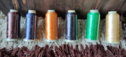 Multicolor Dyed Viscose Embroidery Thread, for Textile Industry, Packaging Type : Carton