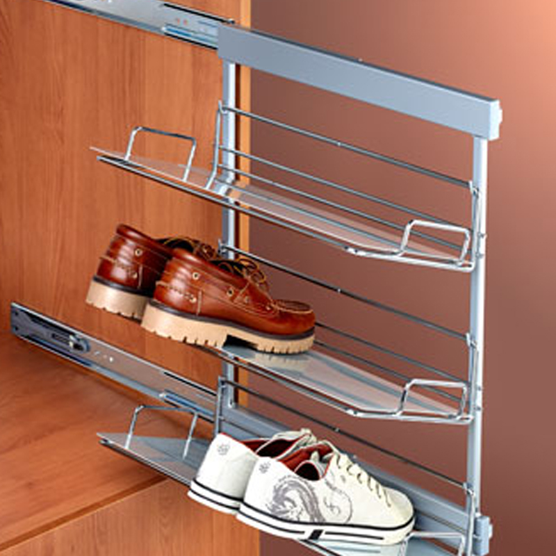 Stainless Steel Pullout Shoe Rack, Feature : Long Strength, High Quality, Heavy Duty, Corrosion Resistant