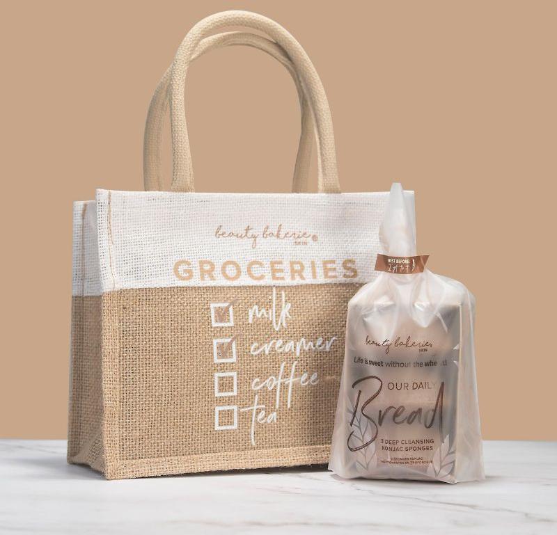 Printed Jute Grocery Bag, Technics : Machine Made