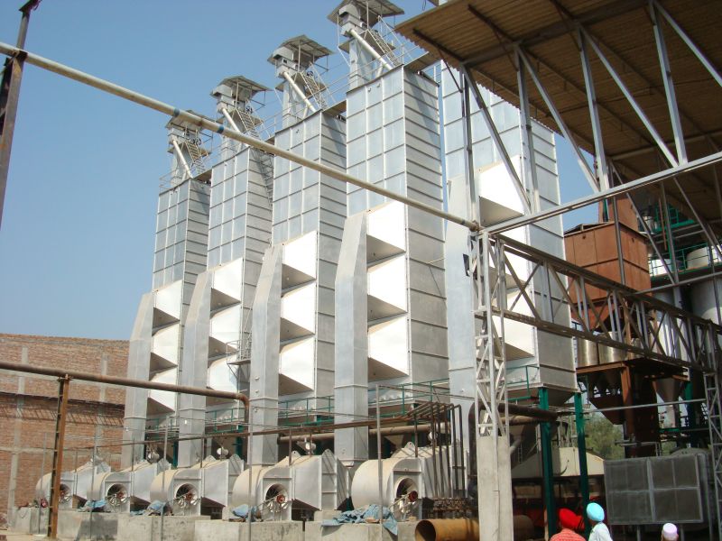 Automatic Electric Polished Ss Or MS paddy dryer plants, for Industrial