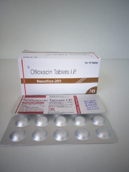 Naxoflox 200mg Tablet, Packaging Type : Box