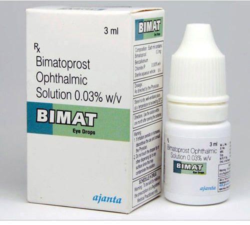 Liquid Plastic Bimat Eye Drop, for Pupil Dilatation, Composition : Bimatoprost (0.03% W/v)