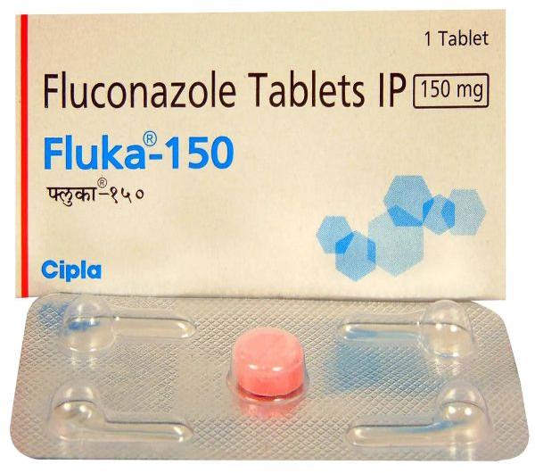 Pink Fluconazole 150mg Tablets, for Fungal Infection Problems, Grade Standard : Medicine Grade