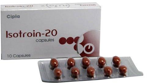 Isotroin 20 Capsule, for Treatment of Acne, Prescription : Prescription