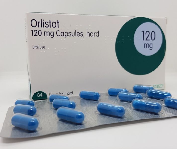 Orlistat 120mg Capsules, for Weight Loss, Packaging Type : Box
