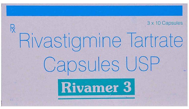 Rivamer 3mg Capsule, for Alzheimer's Disease, Packaging Type : Box