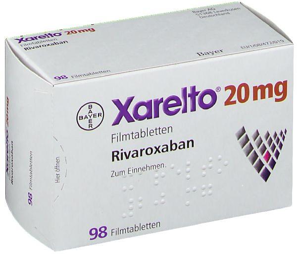 Rivaroxaban (20mg) Xarelto 20mg Tablet, for Clinical, Hospital, Personal, Purity : 100%