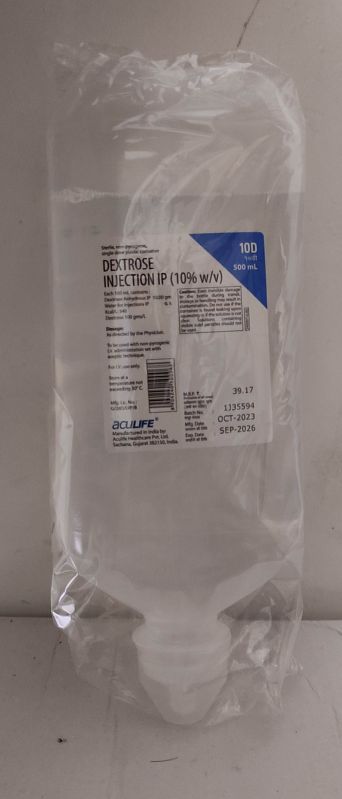 10D - Dextrose Injection IP (10% w/v)
