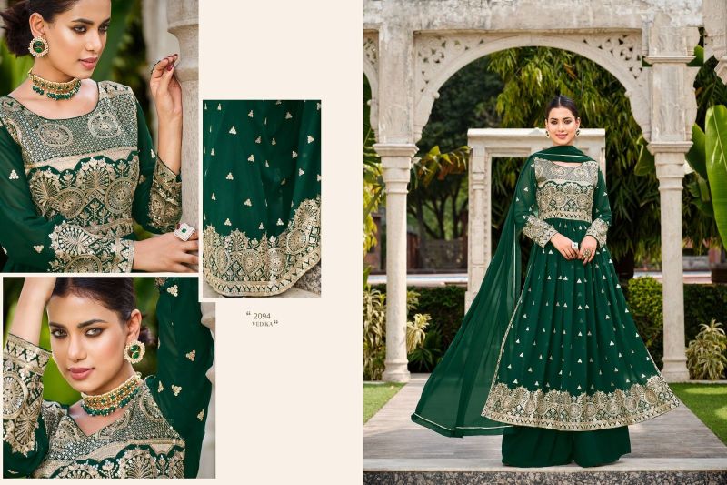 Designer Georgette Sharara Suit Set