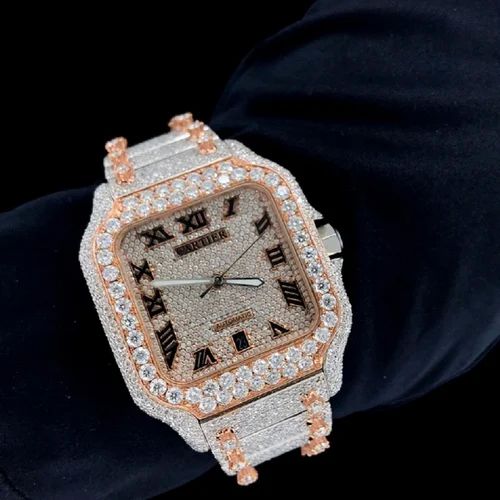 Ladies Cartier Moissanite Diamond Watch, Speciality : Elegant Attraction