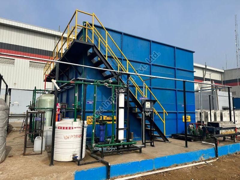Green Vulture Automatic Mild Steel sewage treatment plant, for Industrial