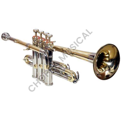 Four Valve Nickel Brass Piccolo Trumpet