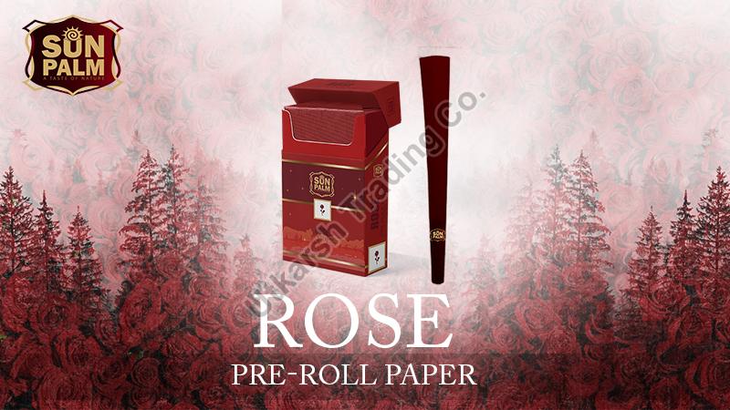 Rose Pre Rolled Paper Cone, for Use Smoking, Color : rad