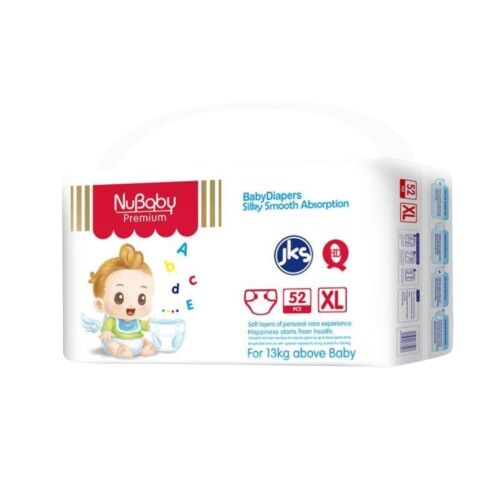 Nubaby Baby Diaper Xl (xl), 70 Count, Above 13kg Jumbo Upto 12 Hours Absorption