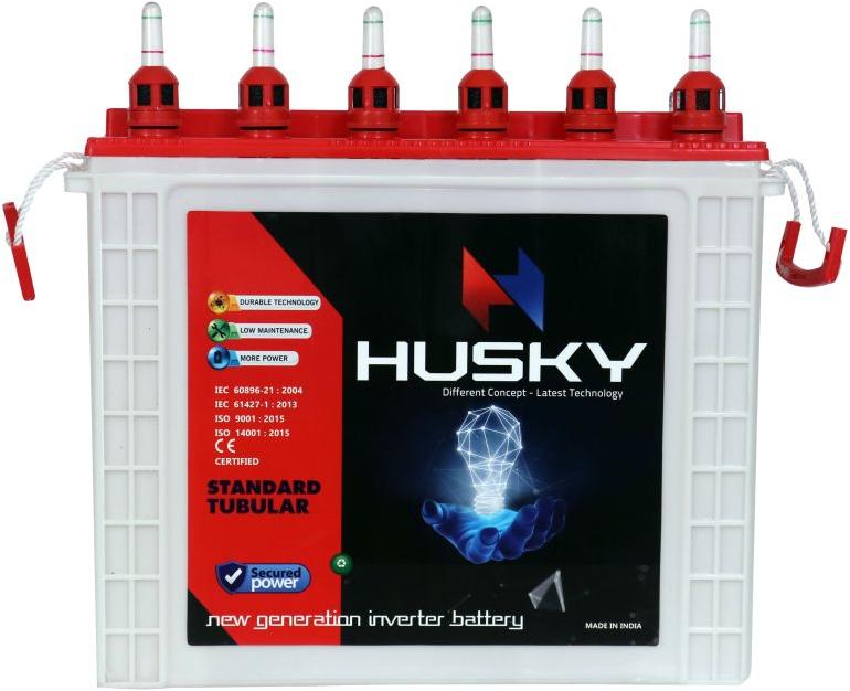 RED husky tall tubular battery