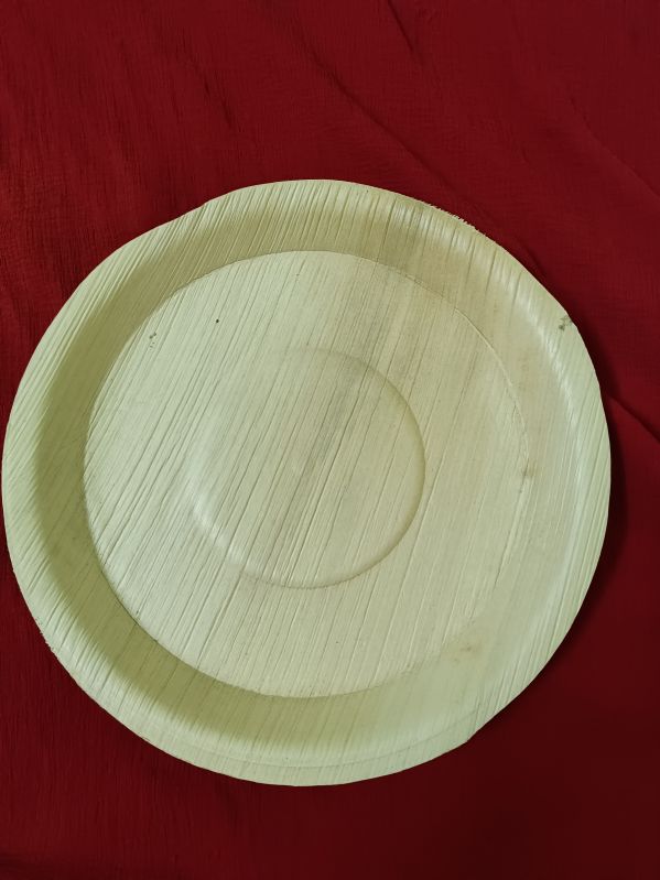 Plain Non Polished areca plates 10inch for Serving Food