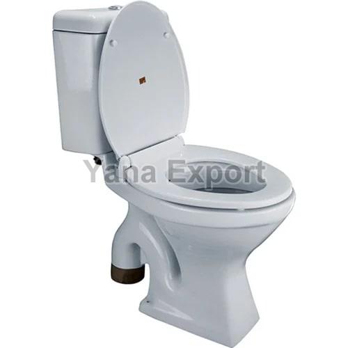 White Ceramic Floor Mounted Water Closet, for Toilet Use, Size : Standard