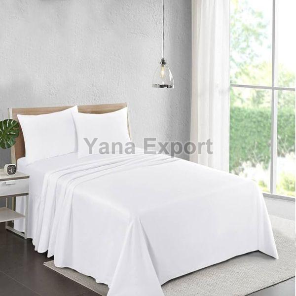 Plain Cotton Hotel Bed Sheets, Size : Standard