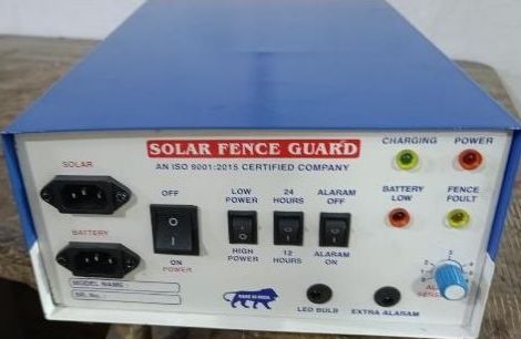 12 Kv White & Blue Solar Fence Guard Zatka Machine