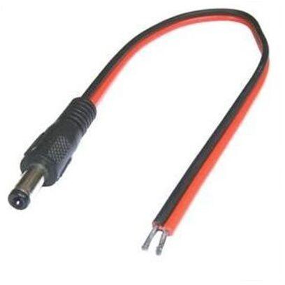 Black DC Pin Cable, for Electrical Use, Outer Material : PVC