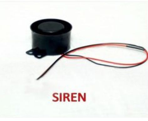 Black High Accuracy Plastic Industrial Electronic Sirens, Feature : Electric