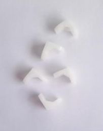 White PVC L Clamp, for Fitting Use, Specialities : Proper Finish, Optimum Durability