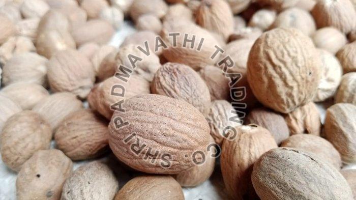 Brown Whole Nutmeg, for Cooking, Packaging Type : Plastic Packet, Paper Box