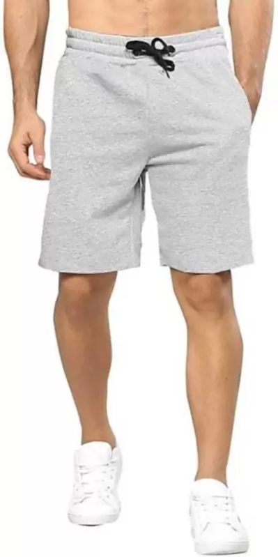 CRIMP White Printed Polyester Bermuda Shorts, Size : All