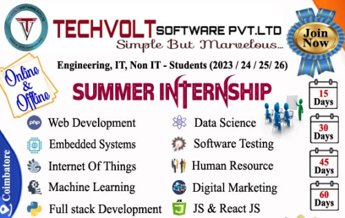 Techvolt software summer internship