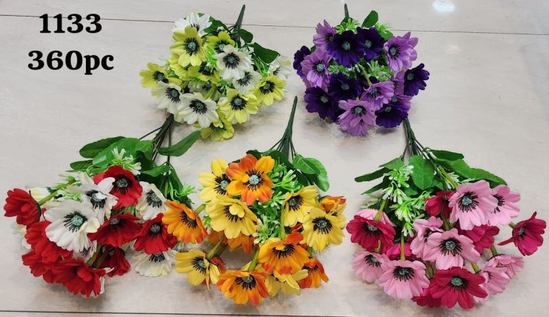 Plastic Artificial Poppy Bunch, Feature : Easy Washable