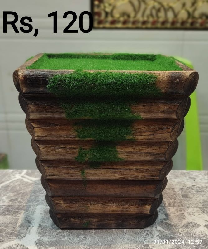 Brown Polished Wooden Gamla TC Flower Vase, for Decoration, Speciality : Dust Resistance, Shiny