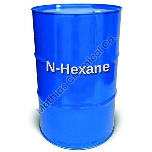 C₆H₁₄ Liquid N Hexane, for Industrial, Packaging Type : Barrel/Tanker