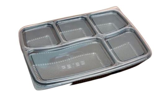 5 Cp Plastic Disposable Meal Tray, For Hotels, Restaurants, Banquet, Feature : High Quality, Durable